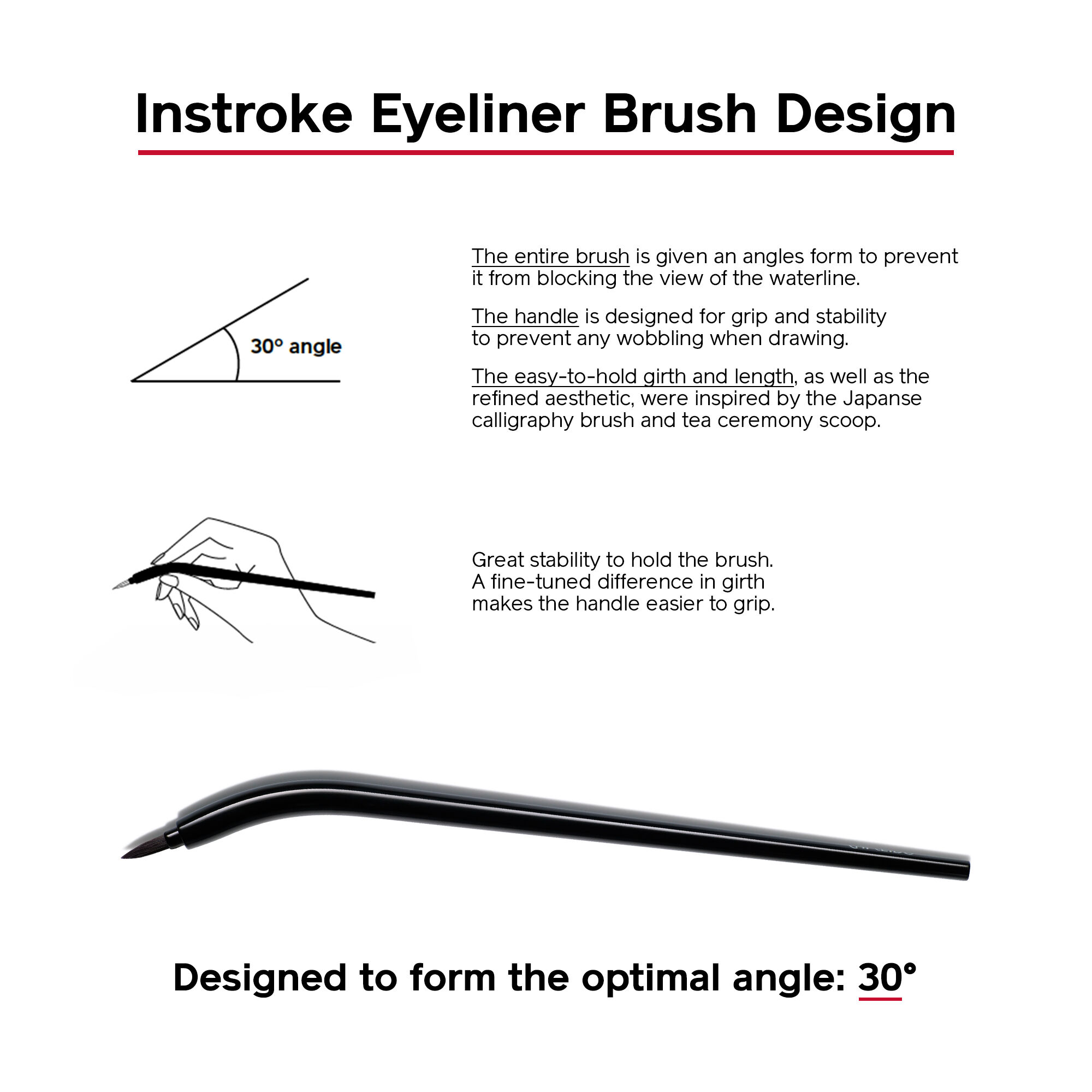 Inkstroke Eyeliner Brush, 