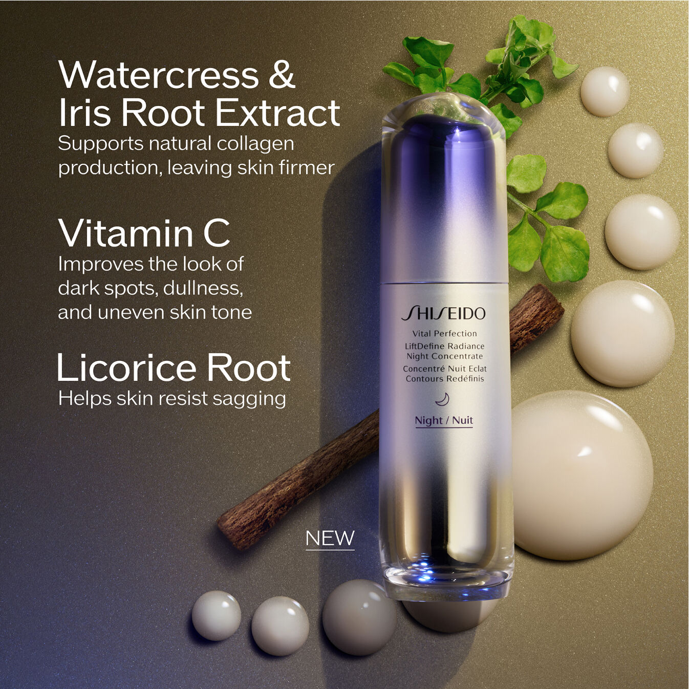 Shiseido Vital Perfection LiftDefine Radiance Night Concentrate - 40mL
