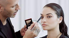 Bold Nighttime Look with Vincent Oquendo & Shanina Shaik