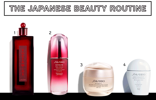 Les produits de la routine Japanese Beauty